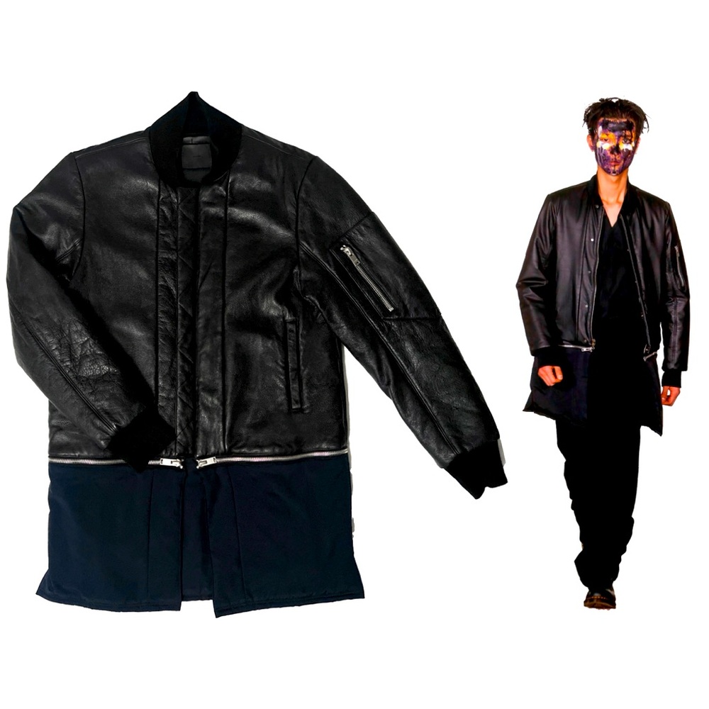 RUNWAY FULL GRAINED  LEATHER JACKET